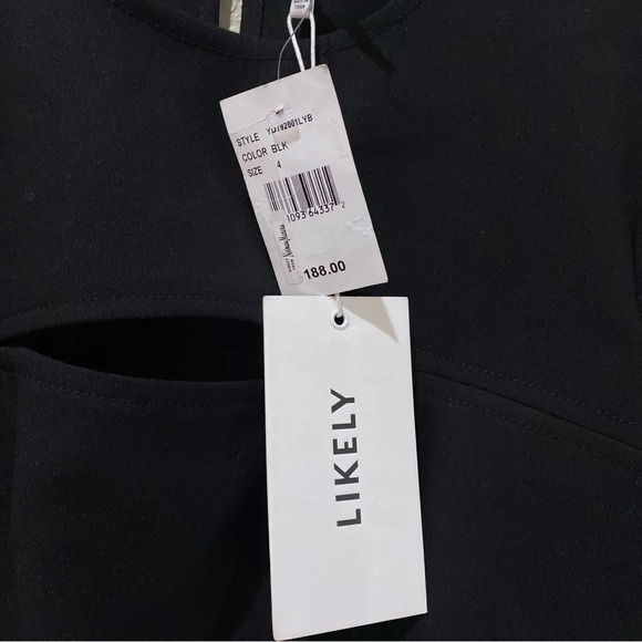 LIKELY x Revolve Keller Black Long Sleeve Cut Out Mini Dress - Picture 6 of 10